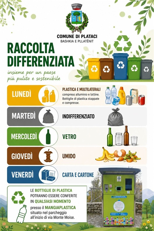 Calendario Rifiuti - Raccolta differenziata