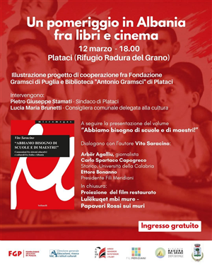 Un pomeriggio in Albania fra libri e cinema